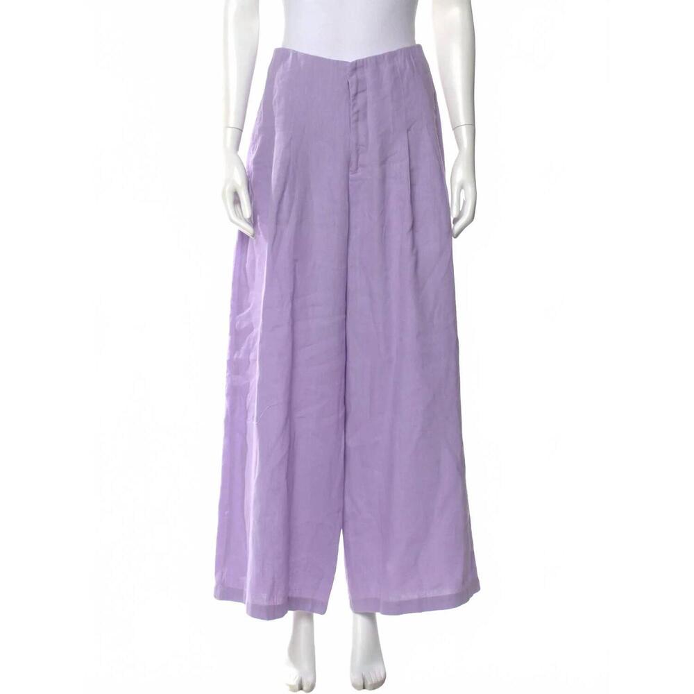 NEW LANHTROPY women's culotte pants in lilac